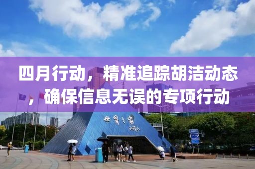 四月行動，精準(zhǔn)追蹤胡潔動態(tài)，確保信息無誤的專項行動