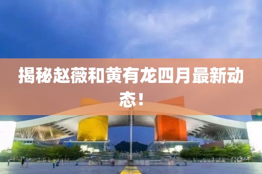 揭秘趙薇和黃有龍四月最新動態(tài)！