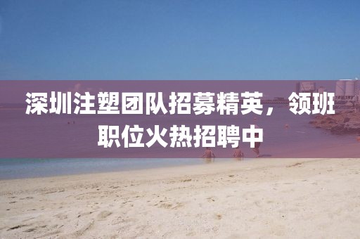 深圳注塑團(tuán)隊(duì)招募精英，領(lǐng)班職位火熱招聘中