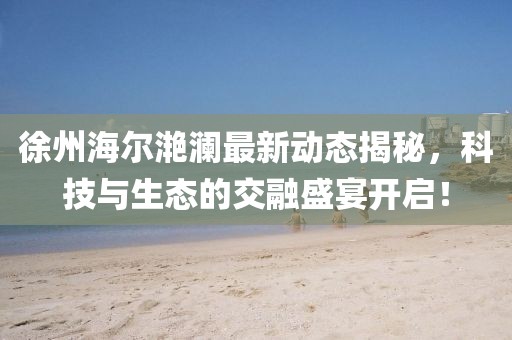 徐州海爾滟瀾最新動(dòng)態(tài)揭秘，科技與生態(tài)的交融盛宴開(kāi)啟！