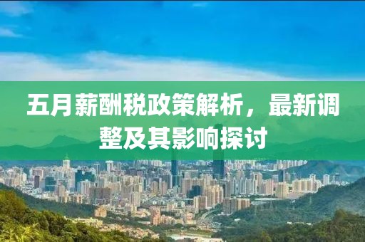 五月薪酬稅政策解析，最新調(diào)整及其影響探討