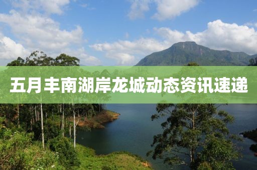 五月豐南湖岸龍城動(dòng)態(tài)資訊速遞