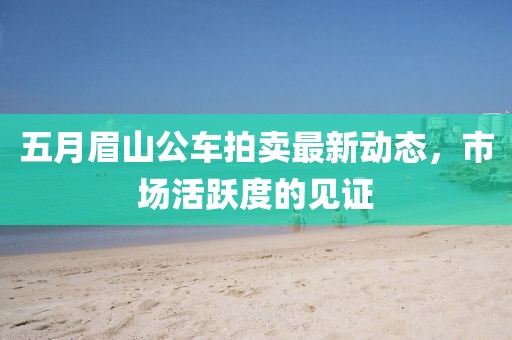 五月眉山公車拍賣最新動態(tài)，市場活躍度的見證