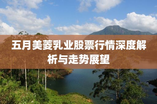 五月美菱乳業(yè)股票行情深度解析與走勢展望
