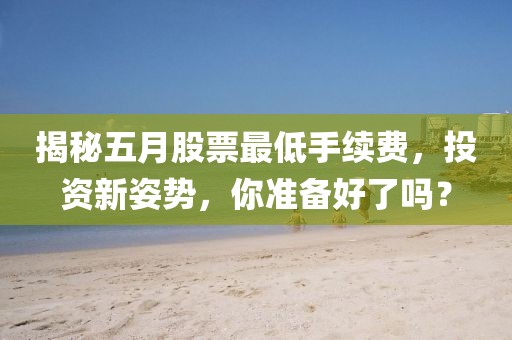 揭秘五月股票最低手續(xù)費(fèi)，投資新姿勢，你準(zhǔn)備好了嗎？