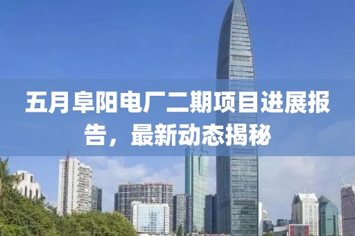 五月阜陽電廠二期項目進(jìn)展報告，最新動態(tài)揭秘