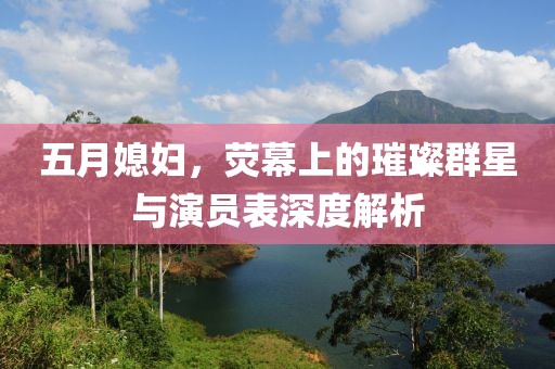五月媳婦，熒幕上的璀璨群星與演員表深度解析