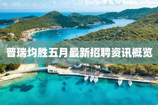 普瑞均勝五月最新招聘資訊概覽