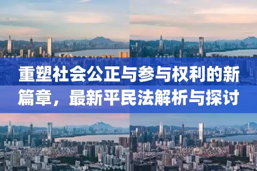 重塑社會(huì)公正與參與權(quán)利的新篇章，最新平民法解析與探討