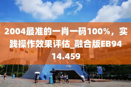 2004最準的一肖一碼100%，實踐操作效果評估_融合版EB9414.459