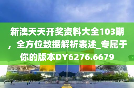 新澳天天開獎資料大全103期，全方位數(shù)據(jù)解析表述_專屬于你的版本DY6276.6679