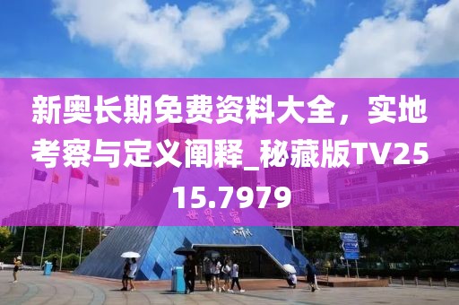 新奧長期免費資料大全，實地考察與定義闡釋_秘藏版TV2515.7979