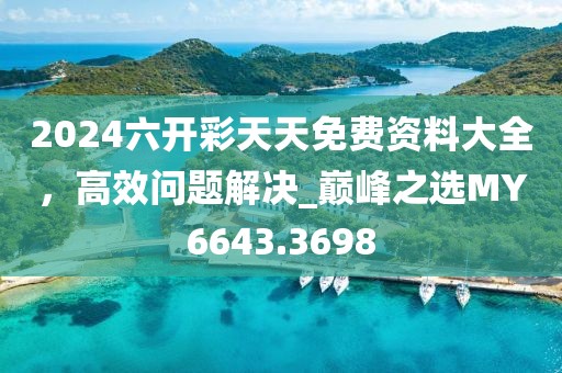 2024六開彩天天免費(fèi)資料大全，高效問題解決_巔峰之選MY6643.3698