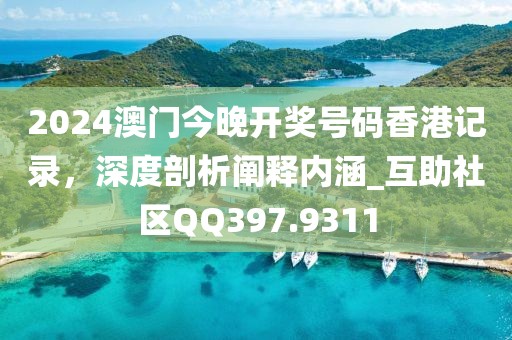 2024澳門今晚開獎號碼香港記錄，深度剖析闡釋內(nèi)涵_互助社區(qū)QQ397.9311