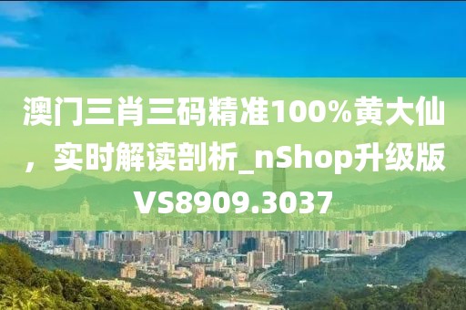 澳門三肖三碼精準(zhǔn)100%黃大仙，實時解讀剖析_nShop升級版VS8909.3037
