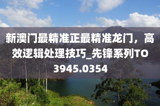 新澳門最精準(zhǔn)正最精準(zhǔn)龍門，高效邏輯處理技巧_先鋒系列TO3945.0354