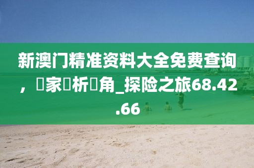 新澳門精準(zhǔn)資料大全免費(fèi)查詢，專家評(píng)析視角_探險(xiǎn)之旅68.42.66