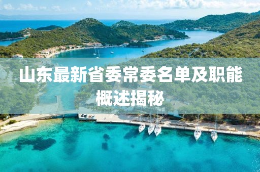 山東最新省委常委名單及職能概述揭秘