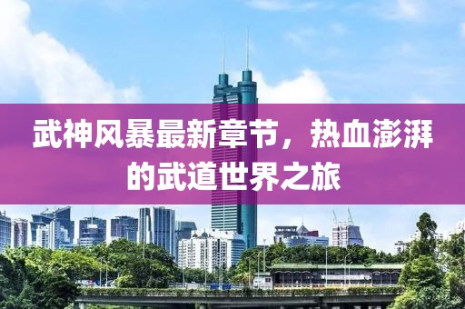 武神風(fēng)暴最新章節(jié)，熱血澎湃的武道世界之旅