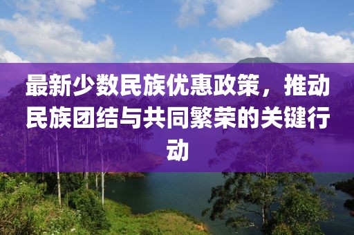 最新少數(shù)民族優(yōu)惠政策，推動民族團結(jié)與共同繁榮的關(guān)鍵行動