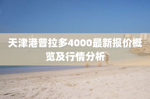 天津港普拉多4000最新報價概覽及行情分析